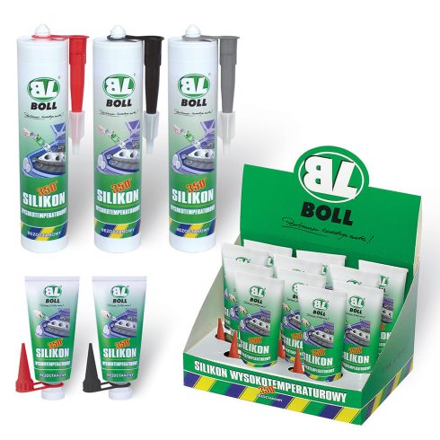 Boll hőálló szilikon tömítőpaszta piros 290 ml 0070103BOLL