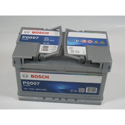 Bosch Power 12V 72 Ah 680 A autó akkumulátor jobb+ 0092P00070