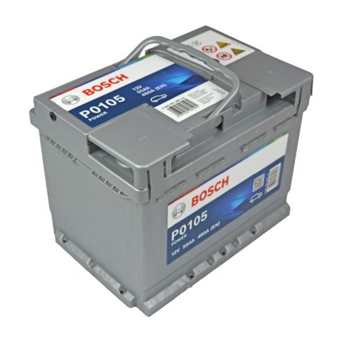 Bosch Power 12V 55 Ah 460 A autó akkumulátor jobb+ 0092P01050