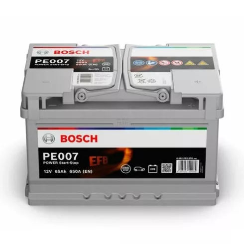 Bosch Power EFB - 12V 65 Ah - autó akkumulátor - jobb+ 0092PE0070