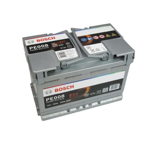 Bosch Power EFB 12V 70 Ah 760 A autó akkumulátor jobb+ 0092PE0080