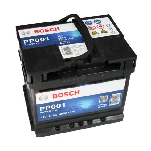 Bosch Power Plus 12V 50 Ah 480 A autó akkumulátor jobb+ 0092PP0010