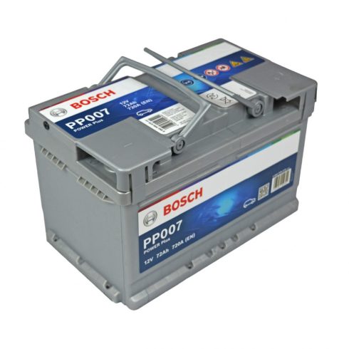 Bosch Power Plus 12V 72 Ah 720 A autó akkumulátor jobb+ 0092PP0070