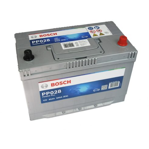 Bosch Power Plus 12V 95 Ah 840 A autó akkumulátor jobb+ "ázsiai" 0092PP0280