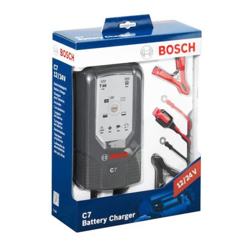 Bosch C70 12V/24V 1,5/3,5/5/7 A automata akkumulátor töltő 0189911070