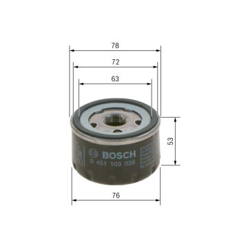 BOSCH olajszűrő 0451103336