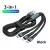 AL 3 az 1-ben mobil adat és töltő kábel különböző töltőfejekkel 5A 12-24V 12019