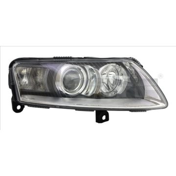   TYC Főfényszóró Jobb-E P. AUDI A4 04-08 D1S/H7 (Bi-xenon, a nappali LED, piros) 20-11429-05-2