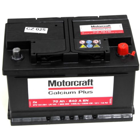 Ford Motorcraft Calcium Plus 12V 70Ah 640A jobb+ autó akkumulátor 2247687