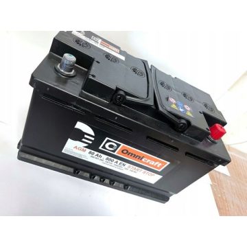   Omnicraft AGM Start-Stop 12V 80Ah 800A Jobb+ akkumulátor 2402381
