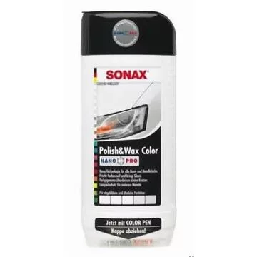   Sonax Polish&Wax Color, polírozó, fehér, Nano Pro, 500ml 296000