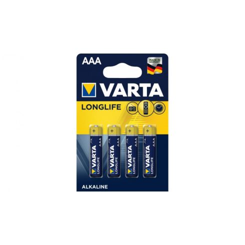 Varta Longlife AAA LR03 4 db ceruza elem