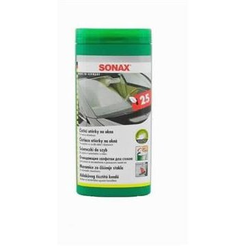   Sonax Glass Cleaning Wipes, ablaküveg tisztító kendő, 25 db 412000