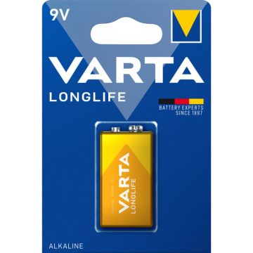 VARTA LONGLIFE 9 V-os/ E/ 6LR61 elem BL1 4122101411