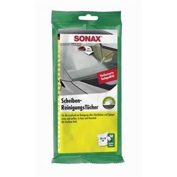   Sonax Glass Cleaning Wipes, üvegtisztító kendő, 10 db 415000
