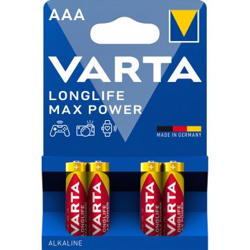   VARTA LONGLIFE MAX POWER mikro/ AAA/ LR03 elem BL4 4703101404