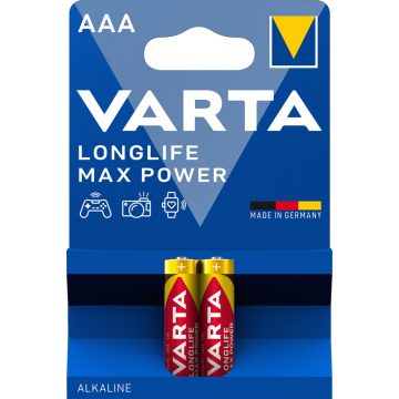   VARTA LONGLIFE MAX POWER mikro/ AAA/ LR03 elem BL2 4703101412