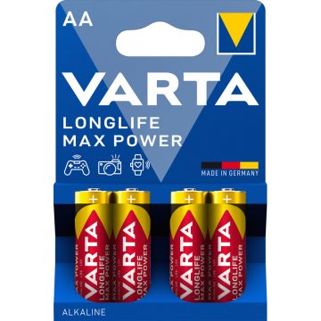   VARTA LONGLIFE MAX POWER ceruza/ AA/ LR06 elem BL4 4706101404