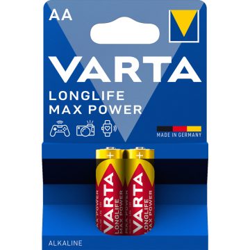   VARTA LONGLIFE MAX POWER ceruza/ AA/ LR06 elem BL2 4706101412
