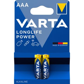 VARTA LONGLIFE POWER mikro/ AAA/ LR03 elem BL2 4903121412