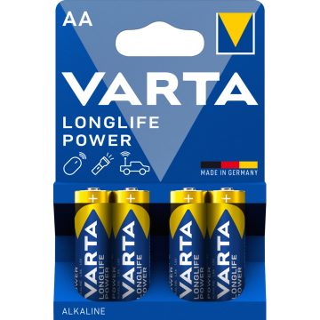 VARTA LONGLIFE POWER ceruza/ AA/ LR06 elem BL4 4906121414