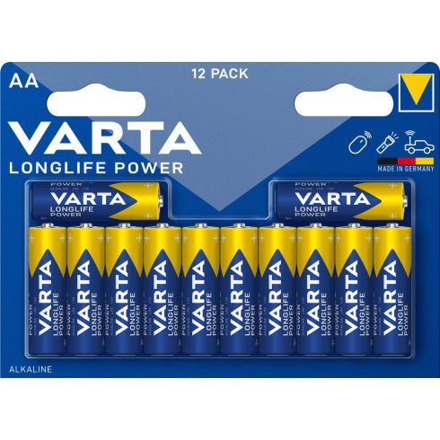 VARTA LONGLIFE POWER ceruza/ AA/ LR06 elem BL8+4 4906121772