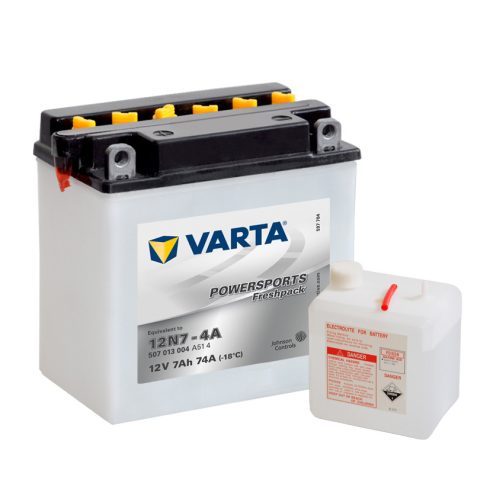 Varta 12v 7ah 74A motor akkumulátor bal+ 12N7-4A 507013004A514