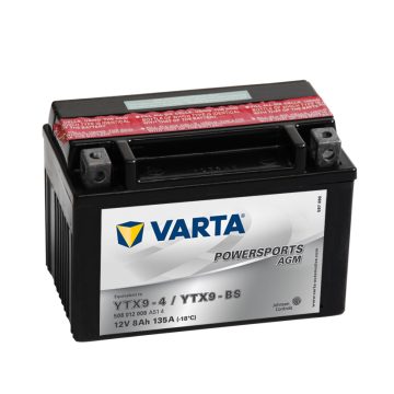   Varta 12v 8ah 135A AGM motor akkumulátor bal+ YTX9-BS 508012008A514