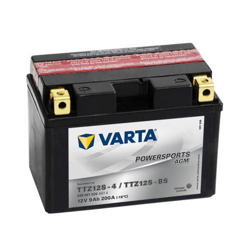 Varta 12v 9ah 200A AGM motor akkumulátor bal+ YTZ12S-BS 509901020A514