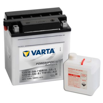   Varta 12v 11ah 150A motor akkumulátor jobb+ YB10L-A2 511012009A514