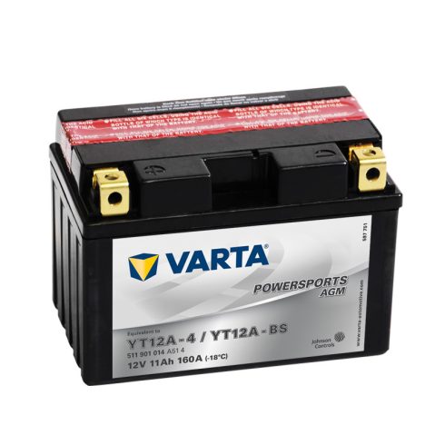 Varta 12v 11ah 160A AGM motor akkumulátor bal+  YT12A-BS 511901014A514