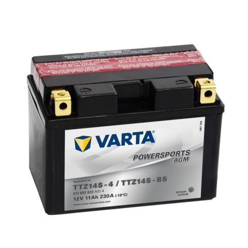 Varta 12v 11ah 230A AGM motor akkumulátor bal+ YTZ14S-BS 511902023A514