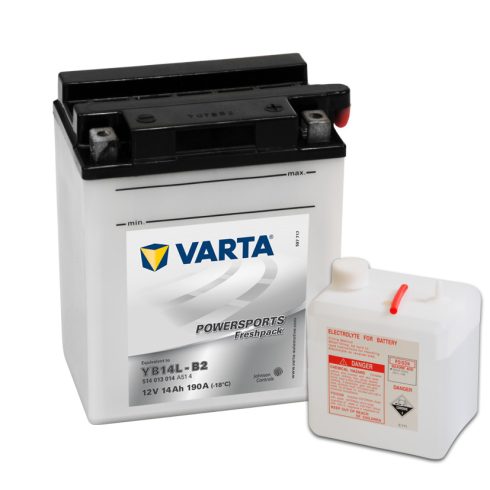 Varta 12v 14ah 190A motor akkumulátor jobb+ YB14L-B2 514013014A514