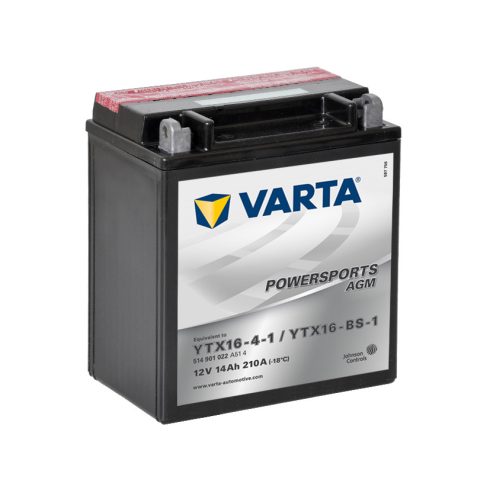 Varta 12v 14ah 210A AGM motor akkumulátor bal+ YTX16-BS-1 514901022A514