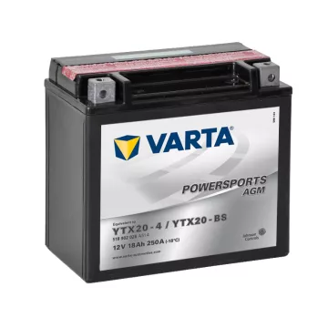   Varta 12v 18ah 250A AGM motor akkumulátor bal+ YTX20-BS 518902026A514