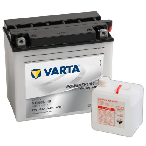 Varta 12v 19ah 240A motor akkumulátor jobb+ YB16L-B 519011019A514