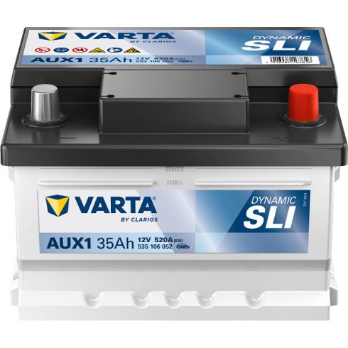 Varta Dynamic AUX - 12v 35ah - kiegészítő akkumulátor - jobb+ *AUX1 535106052K262