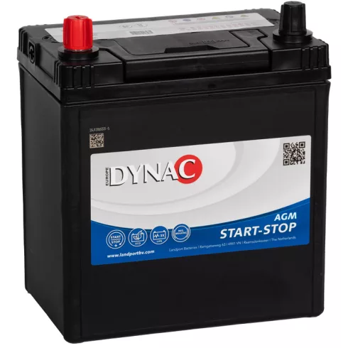 DYNAC Start-Stop AGM - 12v 35ah - autó akkumulátor - bal+ 535500030