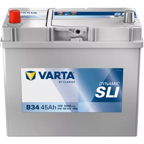 Varta Dynamic SLI - 12v 45ah - autó akkumulátor - bal+ *ázsia, vastag sarus 545158033K262