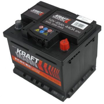   Kraftmann prémium 12V 45Ah 440A jobb+ (alacsony) autó akkumulátor 545350044