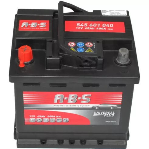 Abs Universal Plus - 12v 45ah - autó akkumulátor - bal+ 545601040