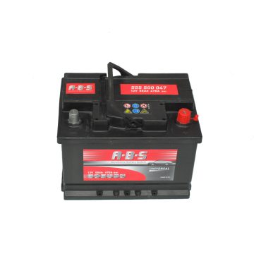   Abs Universal - 12v 55ah - autó akkumulátor - jobb+ *alacsony 555500044