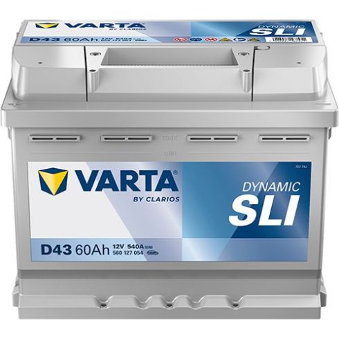 Varta Dynamic SLI - 12v 60ah - autó akkumulátor - bal+ 560127054K262