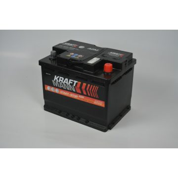   Kraftmann prémium AGM Start-Stop 12V 60Ah 660A jobb+ autó akkumulátor 560390066