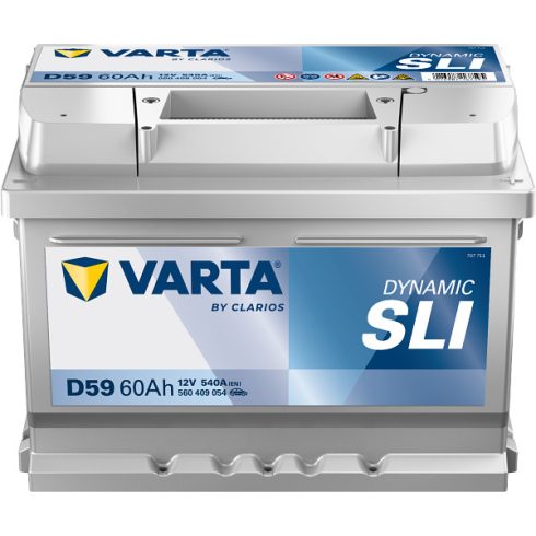 Varta Dynamic SLI - 12v 60ah - autó akkumulátor - jobb+ *alacsony 560409054K262
