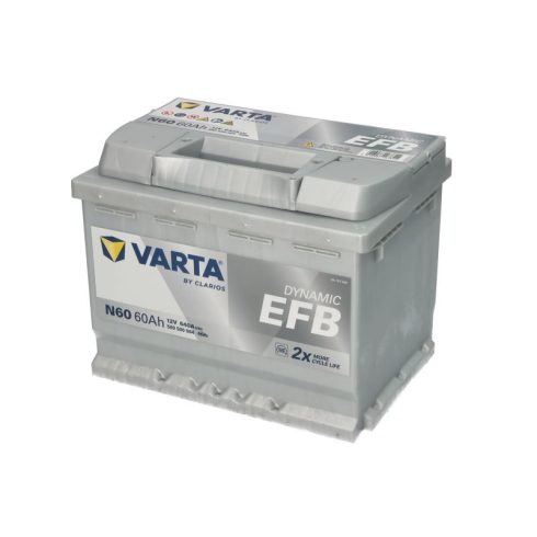 Varta Dynamic EFB - 12v 60ah - autó akkumulátor - jobb+ 560500064K262