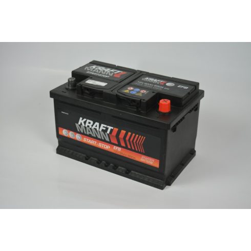 Kraftmann prémium EFB Start-Stop 12V 65Ah 650A jobb+ autó akkumulátor 565490065