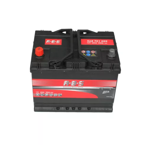 Abs ASIA - 12v 68ah - autó akkumulátor - bal+ *ázsia 568701055