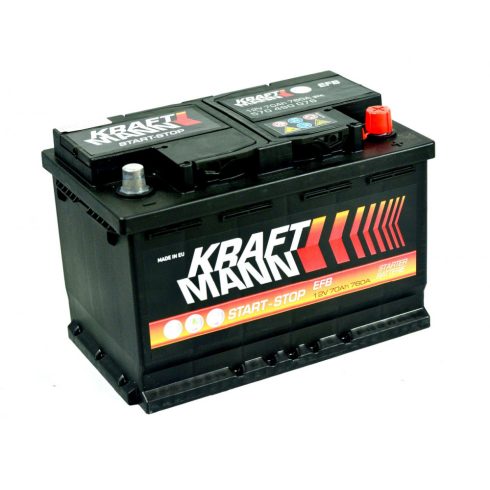 Kraftmann prémium EFB Start-Stop 12V 70Ah 760A jobb+ autó akkumulátor 570490076