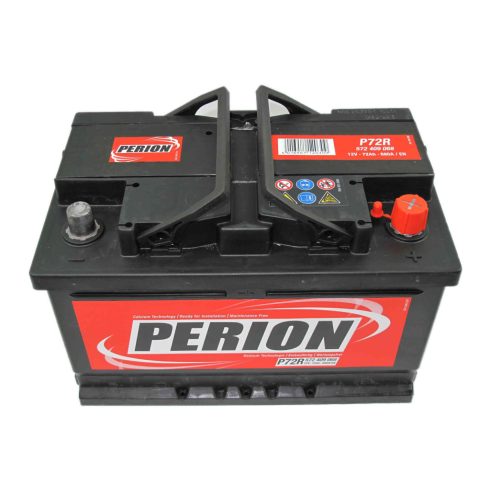 Perion - 12v 72ah - autó akkumulátor - jobb+ *alacsony 5724090687482